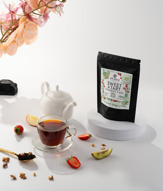 Are you ready to try a sweet and tart combo? Ceylon Black Tea with Strawberry and Kiwi Infusion